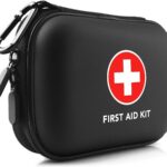 Mini First Aid Kit, 100 Pieces Water-Resistant Hard Shell Small Case